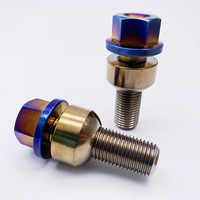 Métrique M12x1.25, M14x1.5 Titane Grade5 coloré anodisé écrou de roue