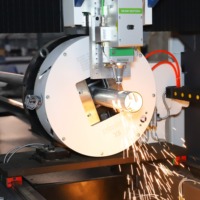 Máquina de Corte de Tubos Láser CNC de Alta Precisión con Láser de Fibra y Servoaccionamiento para Tubos Cuadrados de Acero, Aluminio, Cobre y Latón