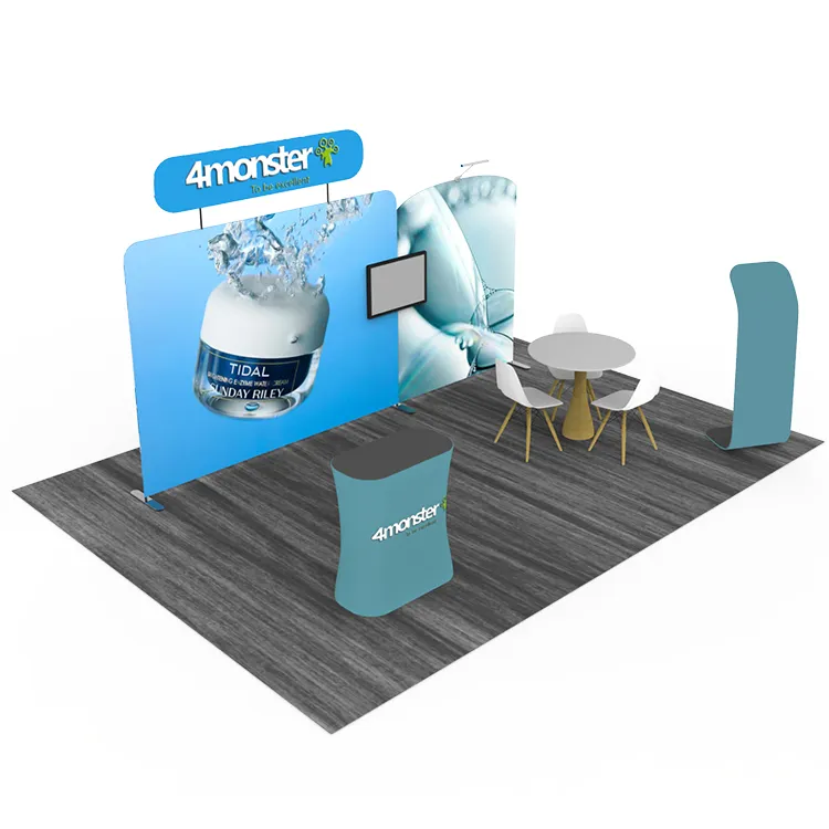 Изготовленный На Заказ выставочный стенд для выставки с пользовательским логотипом