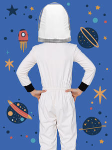 زي رائد فضاء للأطفال مع خوذة بذلة الفضاء والتنورات للأولاد على أزياء هالوين تأثيري - Product Image 4