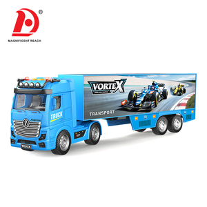 Camion de transport à inertie grande taille pour enfants, motif course F1, avec rangement, jouet véhicule de transport - Product Image 2