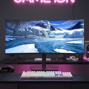 Écran d'affichage incurvé 49 pouces 21:9 144Hz 1ms temps de réponse VA LCD Moniteur de jeu avec gamme de couleurs NTSC 72% pour PC de jeu de bureau - Product Image 1