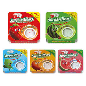 Goma de Mascar con Relleno de Mermelada de Frutas Dulces con Sabor a <span class=keywords><strong>Menta</strong></span> Halal, Personalizada con Logotipo al por Mayor - Product Image 1