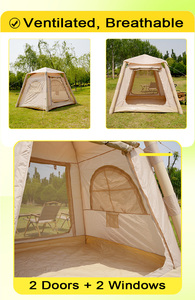 เต็นท์พักพิงเป่าลมอเนกประสงค์ขนาด4.6ตร. ม. พร้อมที่ครอบกันน้ำแบบถอดออกได้สำหรับการเดินทางผจญภัยสั่งซื้อจำนวนมาก - Product Image 5