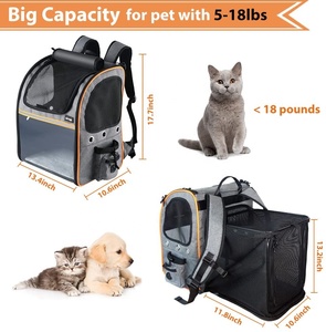 Pet <strong>Carrier</strong> <strong>Backpack</strong> Expandable Portable Pet Travel <strong>Carrier</strong> <strong>Backpack</strong> Hiking Travel Camping Cycling Outdoor Use For Cats - Product Image 4