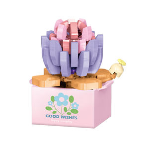 Blocs de construction en pot de fleurs MOC 1603 1604, petites particules pour faire des jouets pour enfants, blocs de construction en plastique à collectionner, poupée pour enfants - Product Image 4