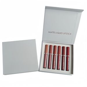 Kits de maquillage pour les lèvres, 6 pièces, cosmétiques, étiquette privée personnalisée, kits de rouge à lèvres liquide mat, vegan - Product Image 5