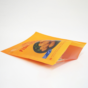 Sachet alimentaire transparent à trois soudures latérales pour céréales, snacks et produits secs, avec fermeture épaisse et impression de logo personnalisée - Product Image 1
