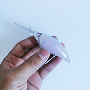 Top Right S-6047 110Mm 16.5G Bán Buôn Crank Bait Nội Bộ Laser Lure Cơ Thể Abs Cứng Bait Không Sơn Lure Khoảng Trống Câu Cá Giải Quyết - Product Image 2