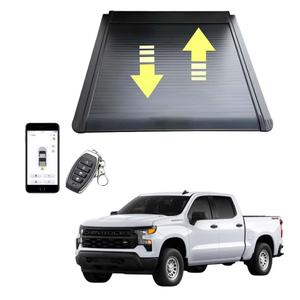 Couverture de benne rétractable électrique en aluminium imperméable pour camion GMC Sierra 1500 <span class=keywords><strong>Silverado</strong></span> <span class=keywords><strong>2021</strong></span>-2023 avec installation sans perçage - Product Image 3