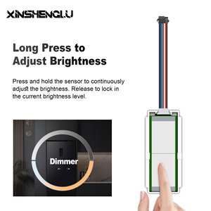 DC 5A 60W 12V/24V Dimming CCT Memory RGB Radar <strong>Sensor</strong> <strong>Touch</strong> and radar Sensorswitch for Mirror - Product Image 3