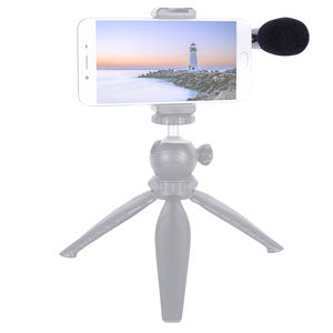 Microphone hautement omnidirectionnel stéréo de poche léger <span class=keywords><strong>et</strong></span> portable pour Smartphone DSLR caméras d'action diffusion en direct - Product Image 6