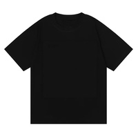 Camiseta de Hombre 2026, Nueva, Casual, para Negocios, Estampada, Transpirable, de Algodón Puro, Suave al Tacto, de Manga Corta y Gruesa
