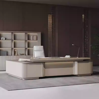 Scrivania Direzionale a L di Lusso Moderna per CEO, Manager e Direttori Esecutivi