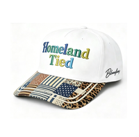 Casquette de baseball personnalisée en coton avec broderie 3D et patchwork, visière double couche réglable, casquette snapback