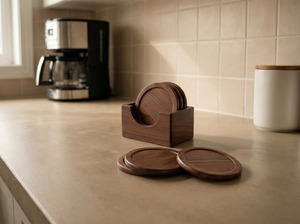 Posavasos de Madera de Primera Calidad para Protección de Mesas de Comedor y Decoración Moderna del Hogar, Disponibles para la Venta - Product Image 6