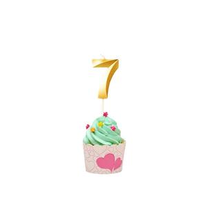 <span class=keywords><strong>2023</strong></span> Meilleure vente décoration de fête d'anniversaire cire de paraffine en forme d'opéra bougies de gâteau en or bougies en forme de chiffre - Product Image 6