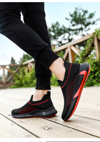 Baskets de sport décontractées de grande taille anti-respirantes pour hommes doublure en maille mocassins de course à pied pour la tendance de la mode estivale