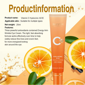 निजी लेबल प्रीमियम विटामिन सी हाइलूरोनिक एसिड एंटी-झुर्रियों पोषण आंख क्रीम चमकदार हाइड्रेशन 25 मिली - Product Image 3