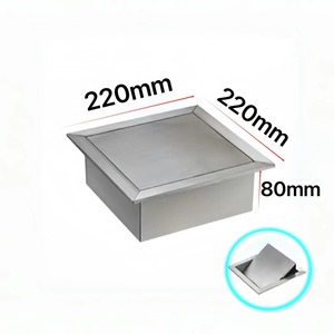 Cubo de basura empotrado en encimera Red Star, 295x195x135mm, tapa abatible de acero inoxidable, caja de almacenamiento para cocina - Product Image 4