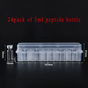 Caja de Almacenamiento de Viales de Plástico PP <span class=keywords><strong>Transparente</strong></span> de 2x3ml al por Mayor para Péptidos, Estuches de Almacenamiento para Botellas de Penicilina de 3ml - Product Image 3