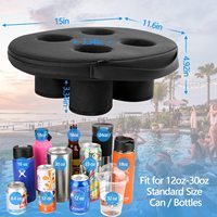 Porte-boisson flottant en néoprène 4 tasses sous-verre flottant piscine bière porte-boisson pour Stanley tasse gobelet boisson Bobber boisson flotteur