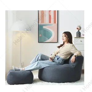 Wohnzimmer möbel Neues Design Indoor Sitzsack Stuhl Soft Boucle Foam Sofa Für Erwachsene Kinder Custom Großhandel Schaum Sofa Sack