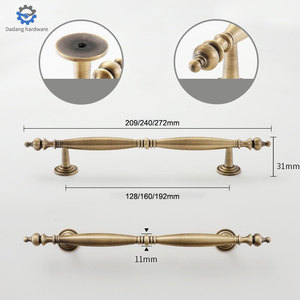 Rétro américain Simple Poignée en cuivre avec bouton en bronze Meubles et tiroir de porte d'armoire de cuisine de <span class=keywords><strong>France</strong></span> - Product Image 5