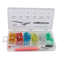 SYD-1059 93PCS 자동 블레이드 중간 퓨즈 5A 10A 15A 20A 25A 30A 32v 퓨즈 테스터 및 퓨즈 풀러