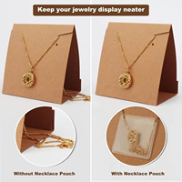 Présentoir à bijoux rectangulaire pliable de haute qualité, support pour colliers et bracelets, organisateur de petits accessoires