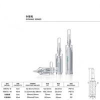 Seringue sans air personnalisée de 5ml 10ml pour distributeur de liquide de produits de beauté Brillant à lèvres et crème pour les yeux scellé avec bouchon à vis bouteille