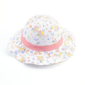 RongGuang printemps été automne impression Protection <span class=keywords><strong>Anti</strong></span> <span class=keywords><strong>UV</strong></span> plage casquettes de soleil dessin animé bébé seau chapeau pour les filles - Product Image 2