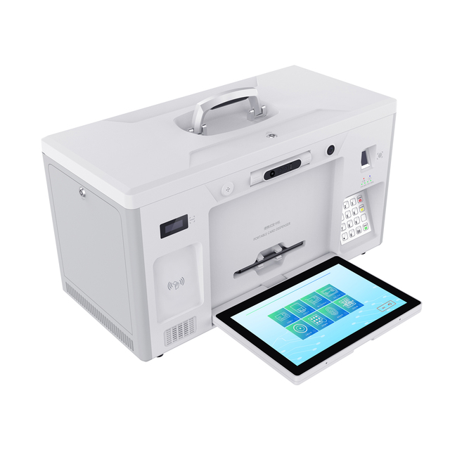 Mobile Portable ID Card Printer with Binocular Camera OCR Module and Indent Printing OEM ODM /Wi-Fi/USB PVC