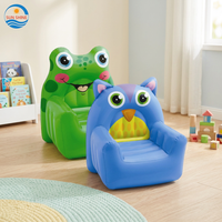 Canapé-lit en plastique pour enfants, motif animal de dessin animé, pour chambre d'enfant ou salon