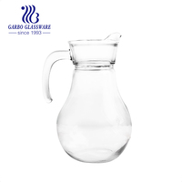 Pichet en verre personnalisé de Style de luxe du moyen-orient, décalcomanie en or, pichet à boire, bouilloire, ensemble de pichet à eau, pichet en verre avec demi-poignée