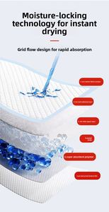 Vente en gros de tapis absorbants jetables pour animaux de compagnie, 5 couches, imperméables, pour l'entraînement des chiens, à séchage rapide, pour chiots, en vrac - Product Image 2