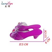 Chaussures de princesse en plastique à talons hauts pour jeu de rôle, jouets miniatures en cristal, prix de gros usine Lucky Brand