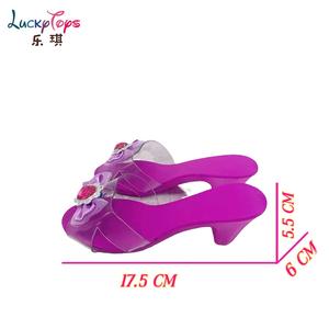 फैक्टरी थोक मूल्य सिमुलेशन राजकुमारी उच्च हीहील्स प्लास्टिक प्ले रोल गेम बच्चों के लिए क्रिस्टल जूते खिलौने - Product Image 5