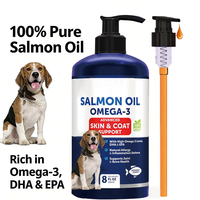 Traitement pour la santé de la peau et du pelage, huile de saumon, soins et suppléments pour animaux de compagnie avec DHA et EPA, marque privée