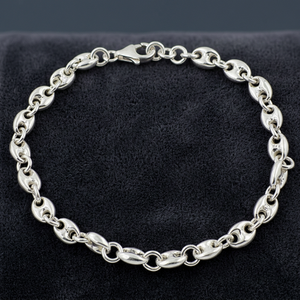 Nuevas Pulseras Unisex de Plata de Ley 925 con Dijes de Moda y Cadena de Eslabones - Piedra Natural de Calidad AAA con Engaste de Canal para Regalo de Boda o Fiesta - Product Image 2