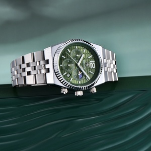 Montre pour homme Benyar BY-5225M 2025, 40 mm, marque de luxe, montre à quartz, acier inoxydable, étanche à 30 mètres, chronographe lumineux pour homme - Product Image 2
