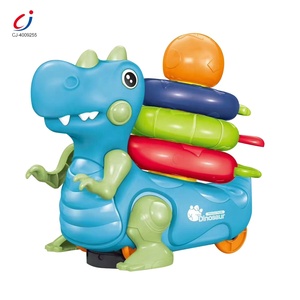 Giocattolo Impilabile con Animali Chengji, Gioco Educativo Montessori con Luci e Musica, Set <span class=keywords><strong>di</strong></span> <span class=keywords><strong>Dinosauri</strong></span> per Bambini - Product Image 1