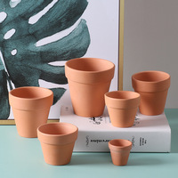Pot de fleurs en terre cuite rouge sur mesure pour cactus, succulentes et plantes de pépinière