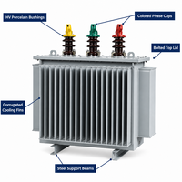 Wanbo-421 Wanbo S11 1250kVA 3 Faz Yağlı Tip Güç Trafosu 10kV 0.4kV Dağıtım İçin