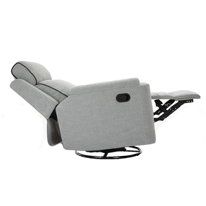 Fauteuil inclinable manuel en microfibre, style moderne et relaxant, à <span class=keywords><strong>angle</strong></span> réglable, <span class=keywords><strong>avec</strong></span> fonction bascule et pivotement – En promotion - Product Image 2