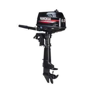 Nouveau moteur Hangkai 6 CV 2 temps pour bateau pneumatique, pouvant être mis à niveau, démarrage manuel - Product Image 2