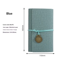 Cuaderno de Hojas Sueltas Vintage A6 al por Mayor |   Diario Creativo con Correa de Amarre - Regalo para Estudiantes, Directo de Fábrica