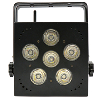Batería inalámbrica para interiores, 6x18W, 6 en 1, RGBWA, led UV, luces superiores alimentadas por control remoto