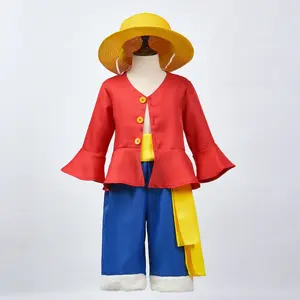 TV One Piece 2023 Luffy Kids Children Outfits Party Carnival Halloween  Cosplay Costume