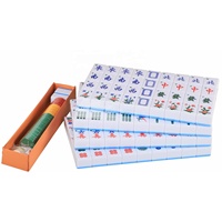 Ensemble de Mahjong Chinois en Mélamine Positive Magnétique pour Table de Mahjong Automatique